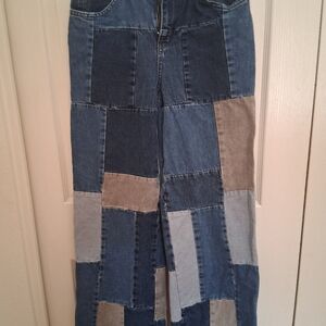 BDG Urban Outfitters Patchwork Denim Hippie Jeans